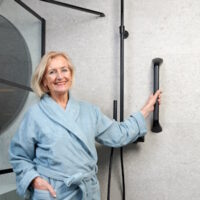 Handgreep voor douche toilet of trap